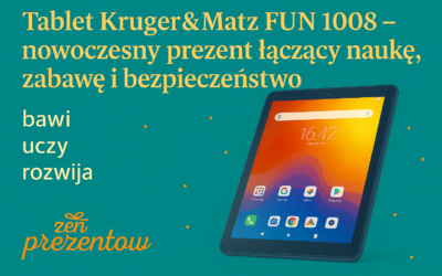📱 Tablet Kruger&Matz FUN 1008 — nowoczesny prezent, który łączy naukę, zabawę i bezpieczeństwo